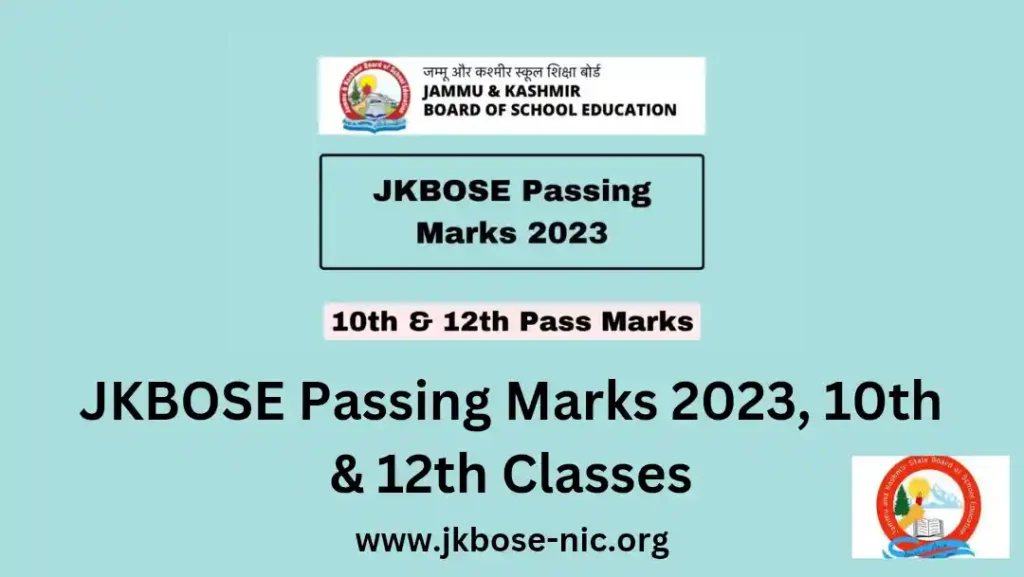 JKBOSE Passing Marks 2023