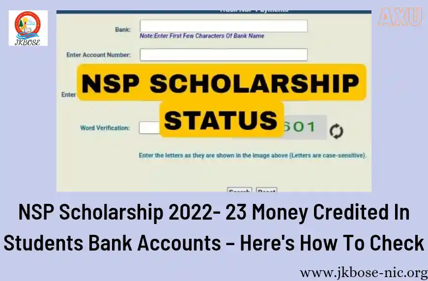 NSP Scholarship 2022- 23