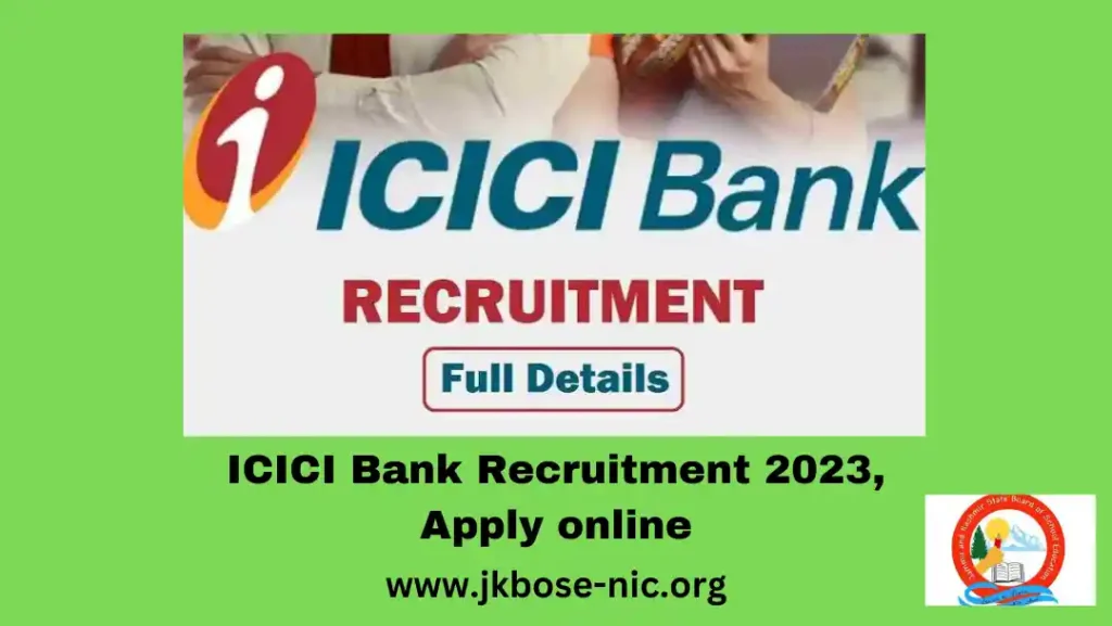 ICICI Bank Recruitment 2023