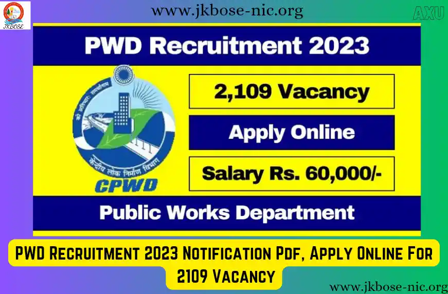 PWD Recruitment 2023