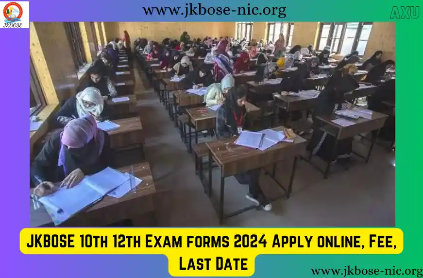 JKBOSE 10th 12th Exam forms 2024