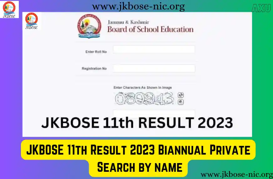 JKBOSE 11th Result 2023 Biannual