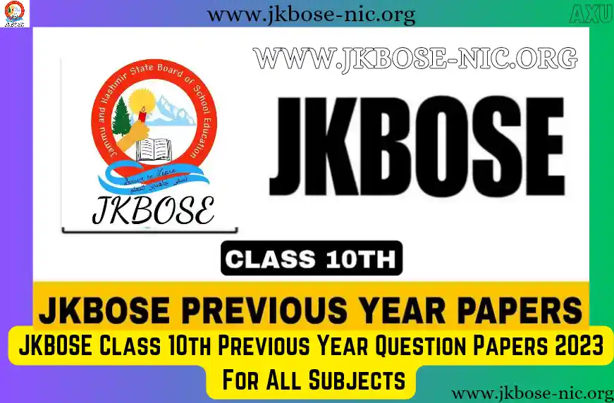 JKBOSE Class 10th Previous Year Question Papers