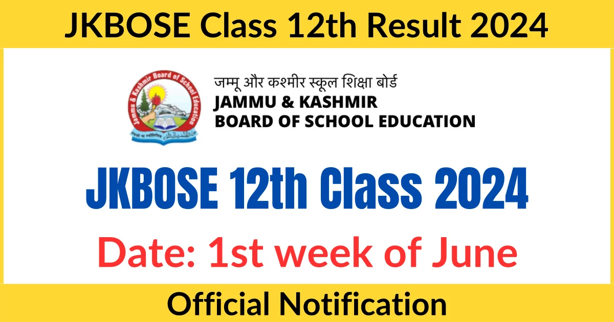 JKBOSE Class 12th Result 2024