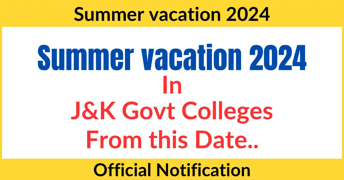 Summer vacation 2024
