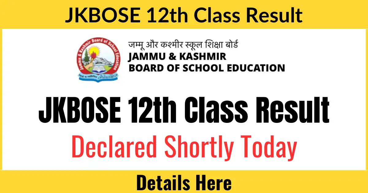 JKBOSE 12th Result 2024 Declared Check by Name, roll number