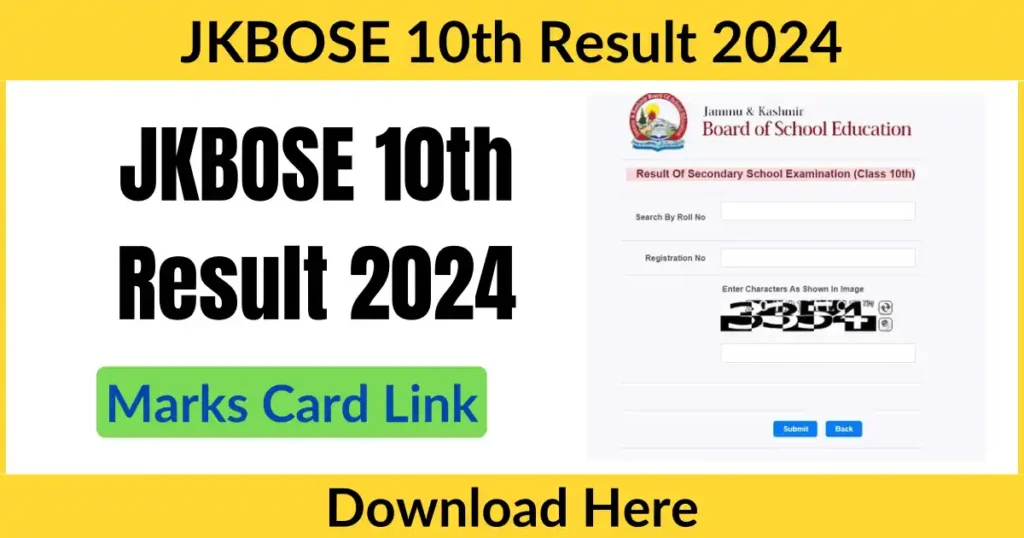 JKBOSE 10th Result 2024