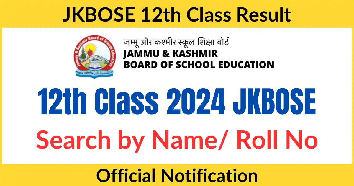 JKBOSE Result of 12th Class 2024