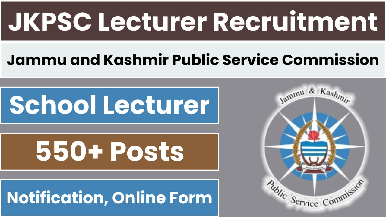 JKPSC School Lecturer Recruitment 2024