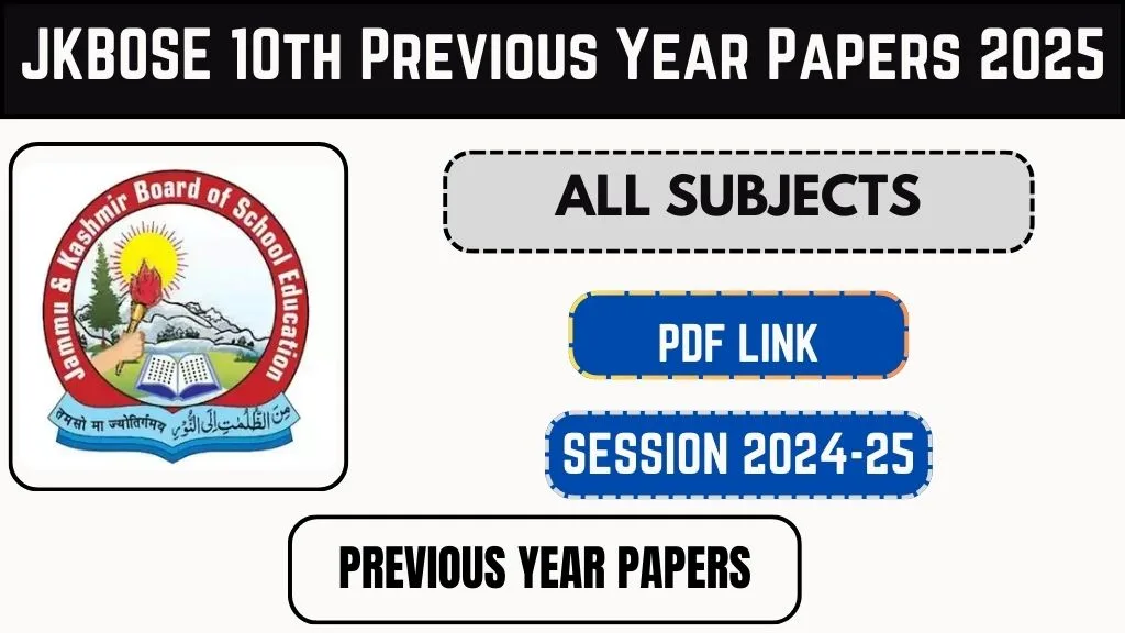 JKBOSE 10th Previous Year Papers