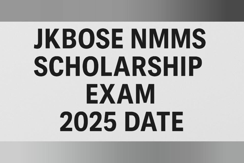 JKBOSE NMMS Exam Date 2025
